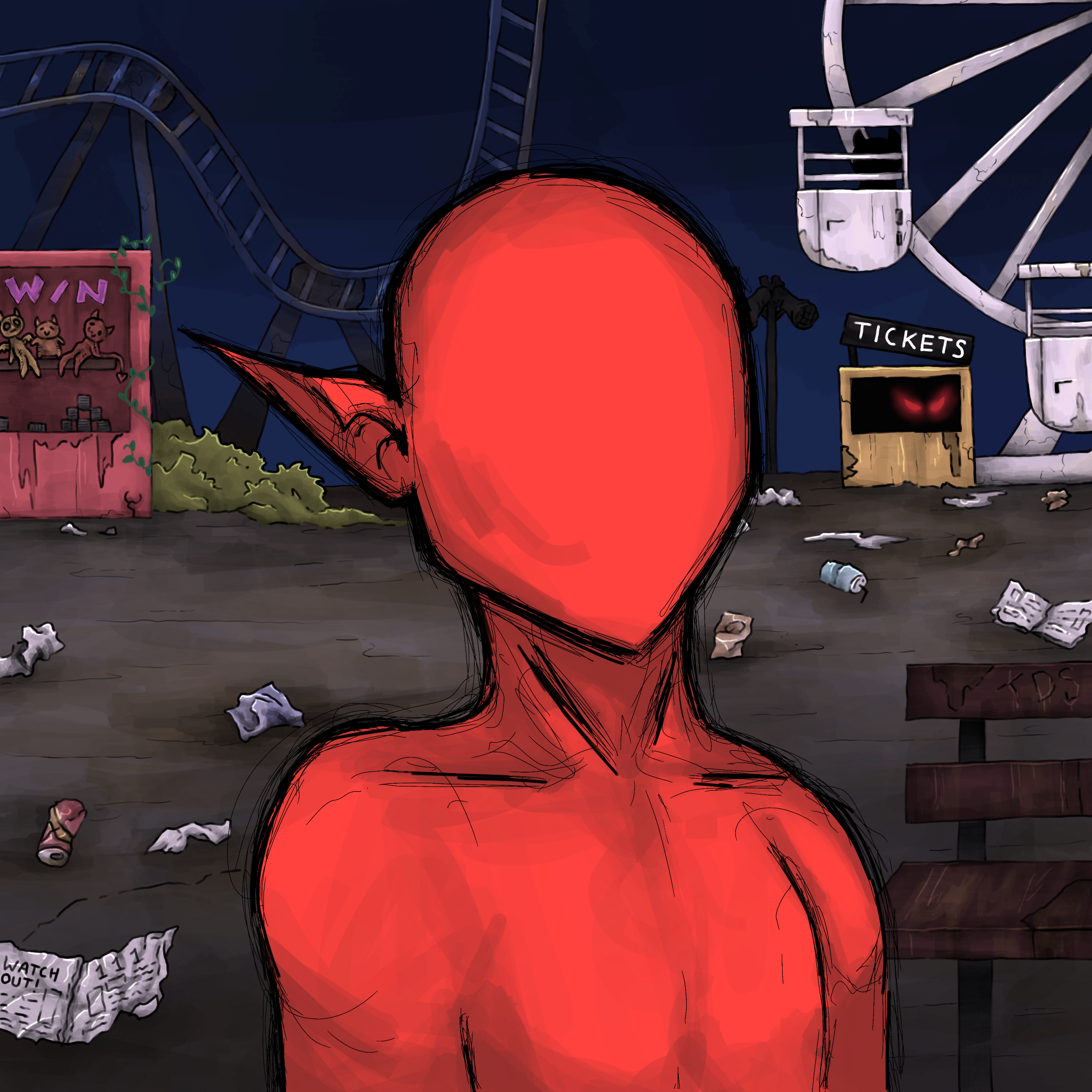 The Deadly Sins CNFT Trait: Background: Amusement Park