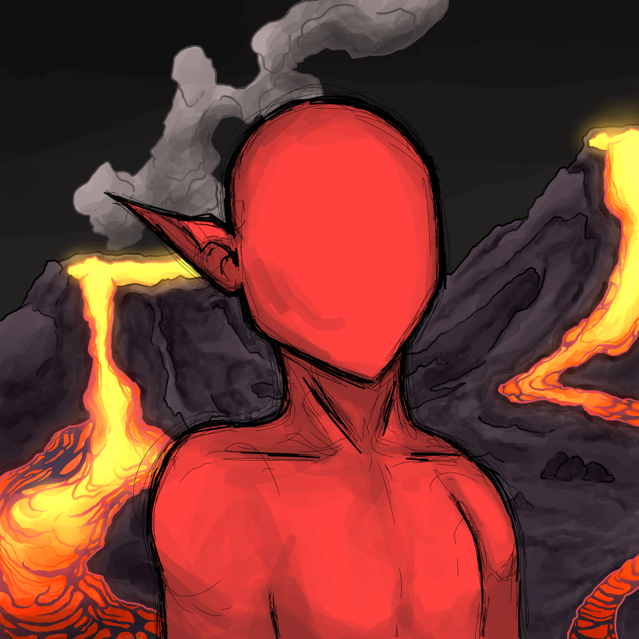 The Deadly Sins CNFT Trait: Background: Magma Crater