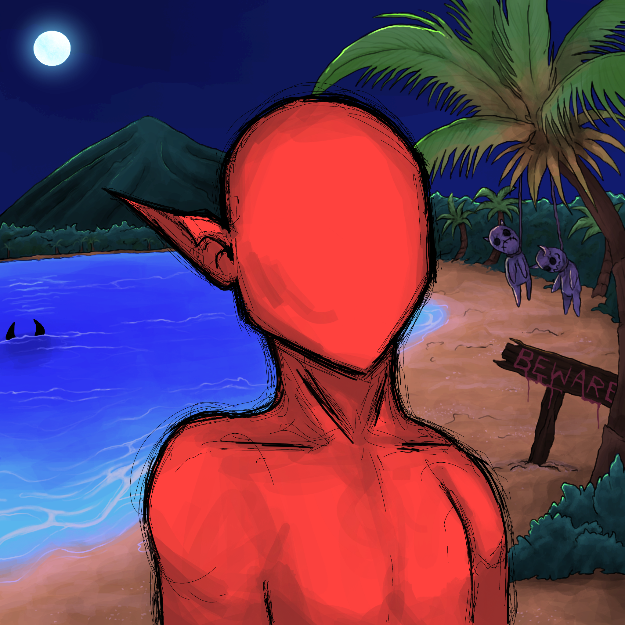 The Deadly Sins CNFT Trait: Background: Voodoo Island