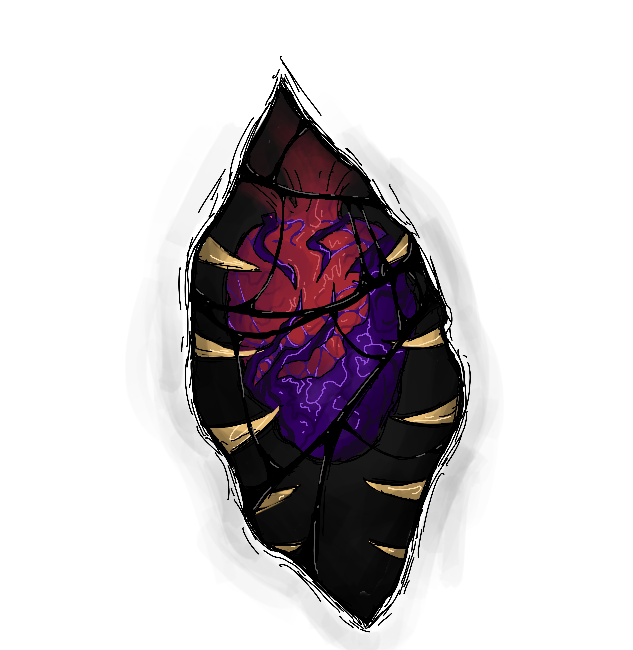 The Deadly Sins CNFT Trait: Body Accessory: Corrupted Heart