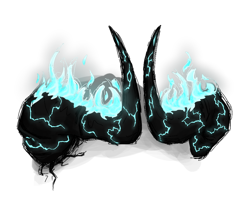 The Deadly Sins CNFT Trait: Headpiece: Obsidian Horns