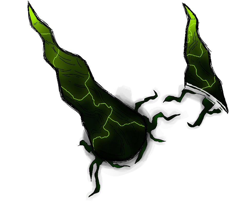 The Deadly Sins CNFT Trait: Headpiece: Radioactive Horns