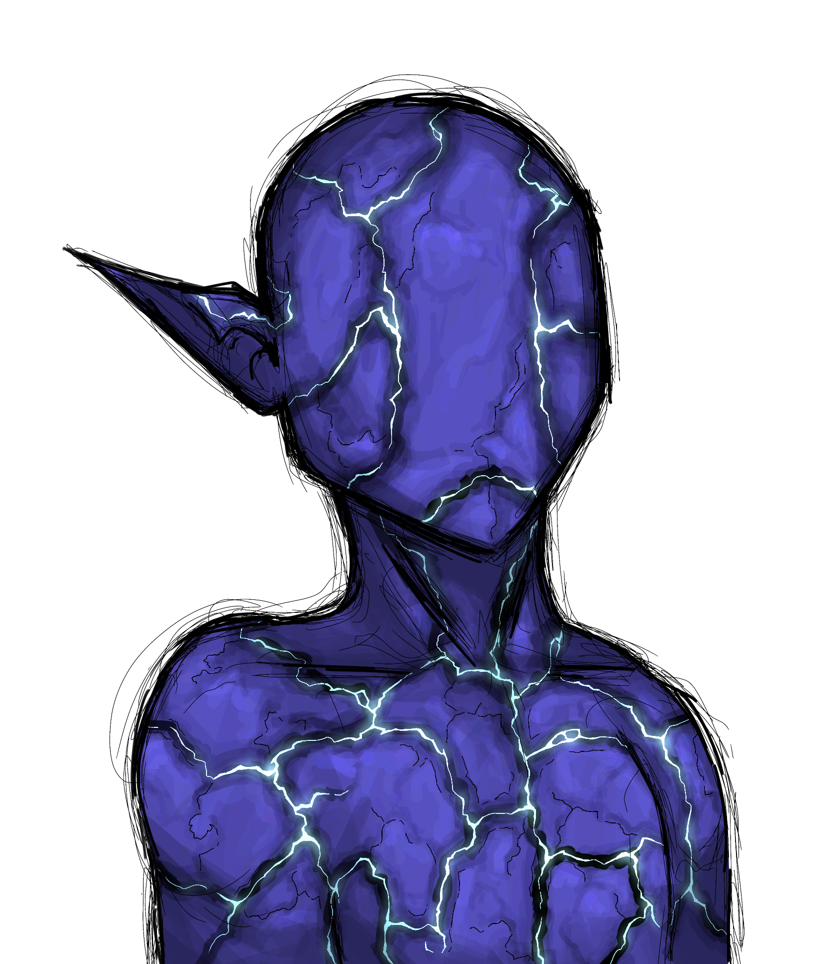 The Deadly Sins CNFT Trait: Skin: Obsidian