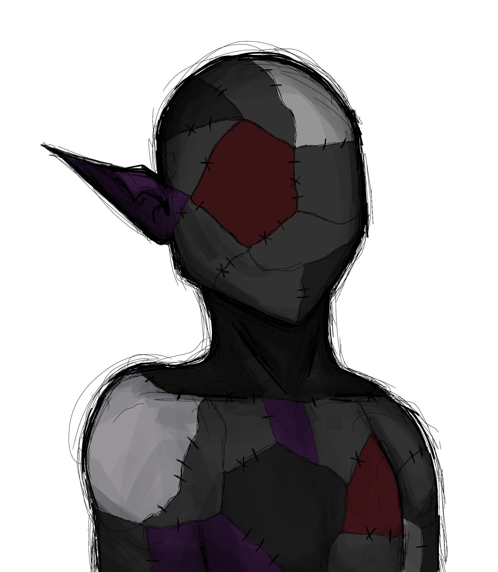 The Deadly Sins CNFT Trait: Skin: Patchwork