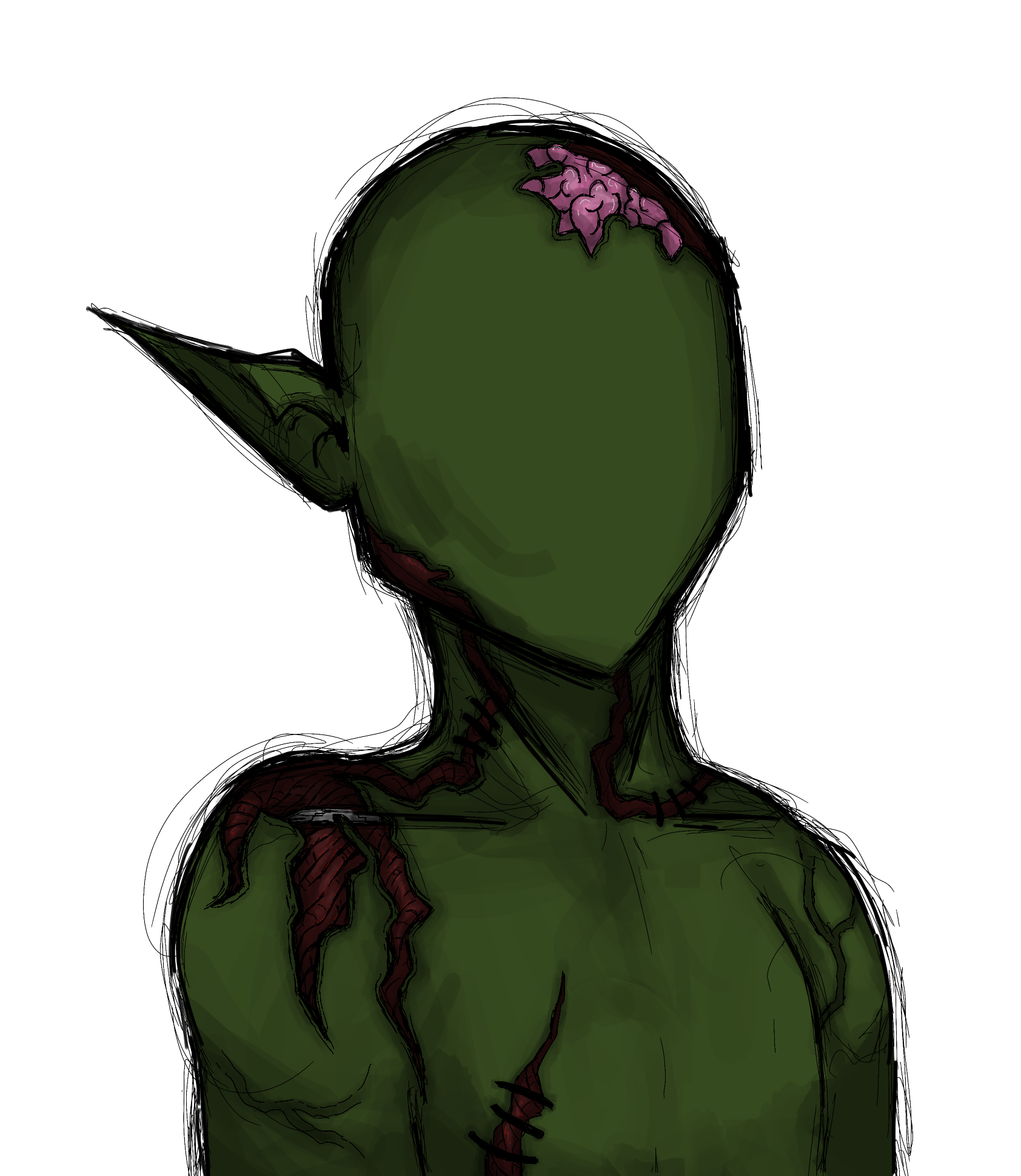 The Deadly Sins CNFT Trait: Skin: Zombie