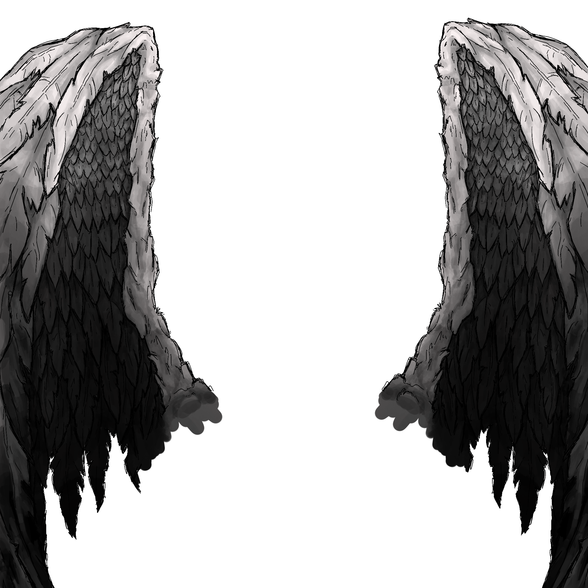 The Deadly Sins CNFT Trait: Wings: Fallen Angel